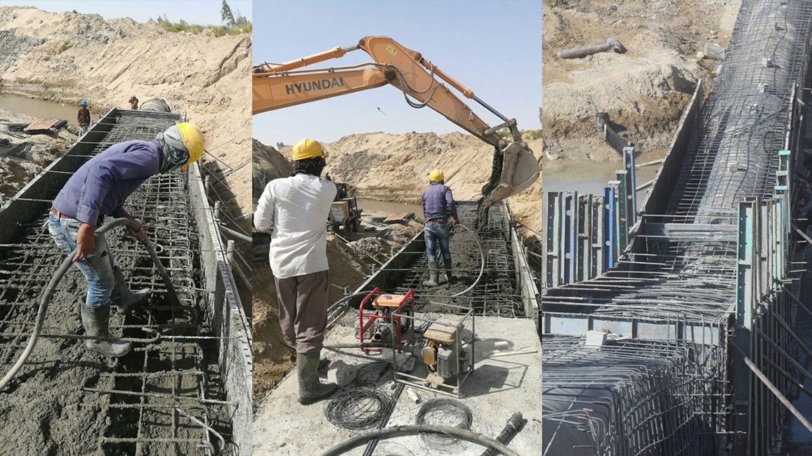 طرح و ساخت انتقال و توزیع آب به اراضی دشت سیستان محدوده زهک - واحد عمرانی 3